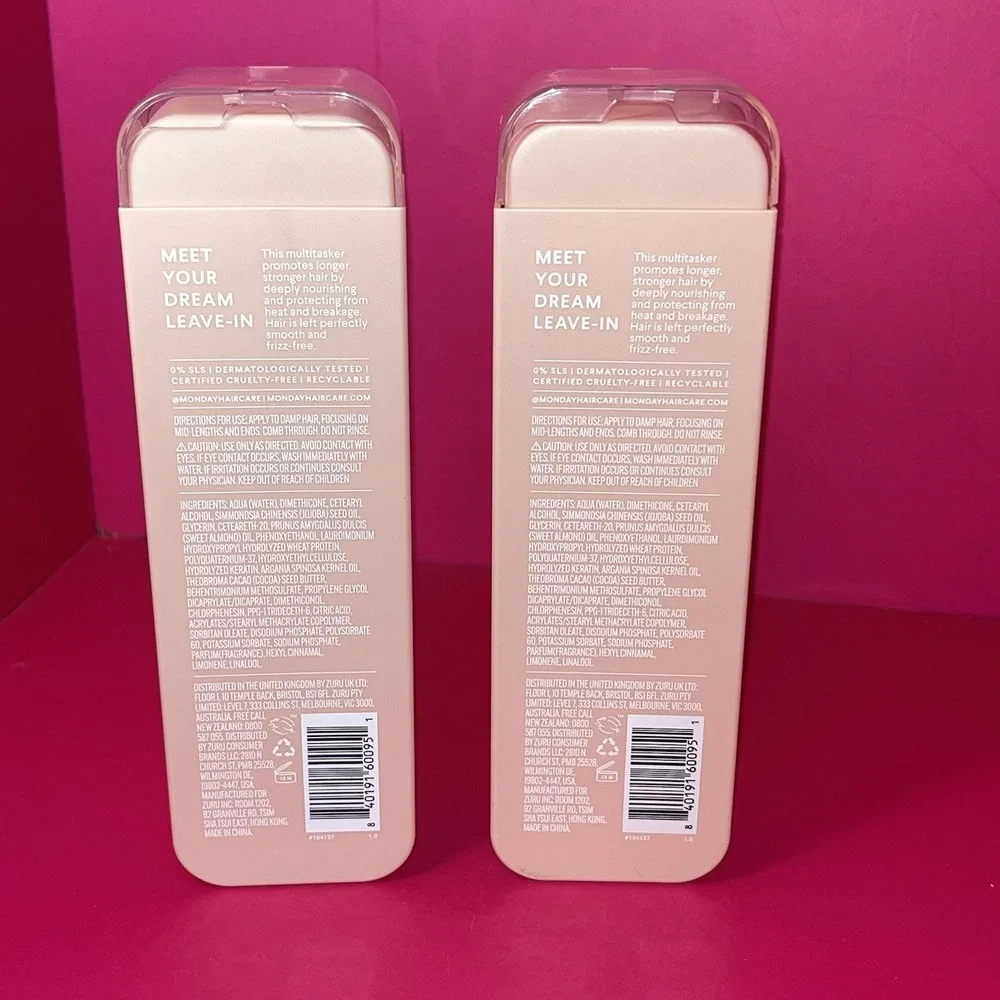 MONDAY HAIRCARE Repair Leave-in Conditioner + Keratin 5.1oz Each - Lot/2 Bottles